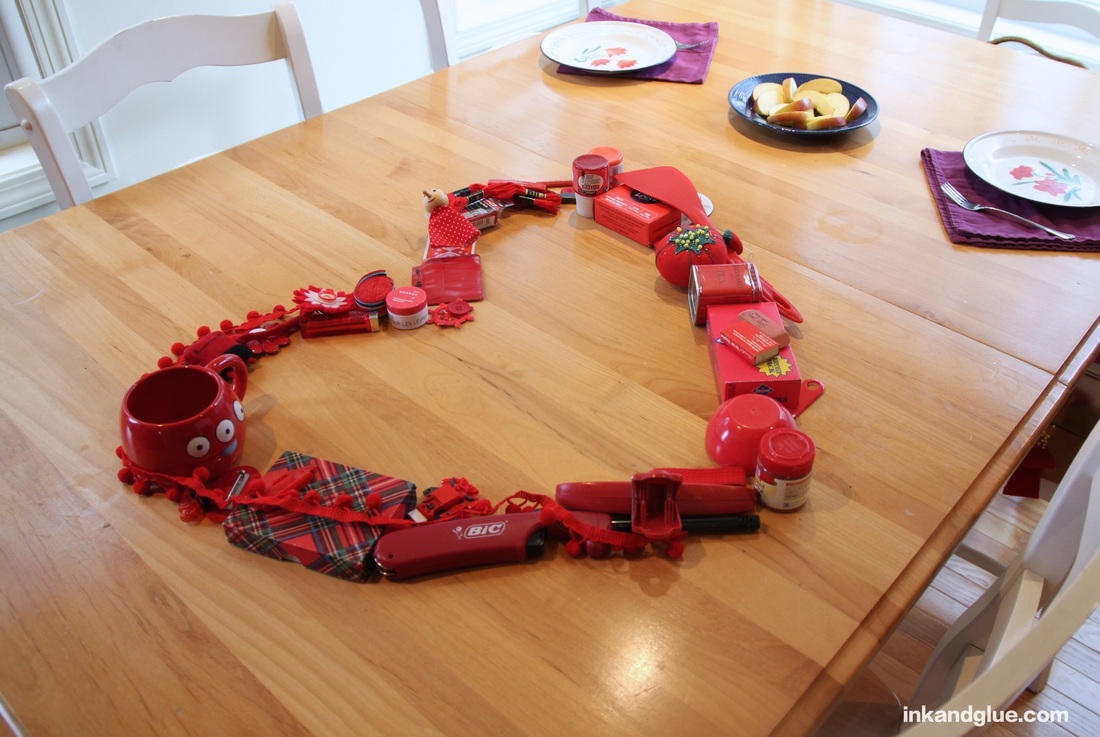 red junk heart idea