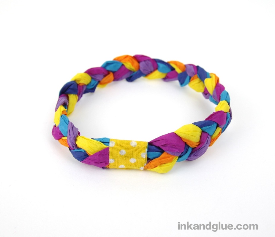 tissue paper bangle bracelet