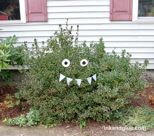 Halloween monster bush shrub